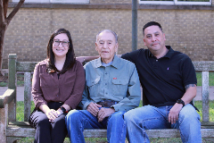 Carrie, Don and James at the VC campus