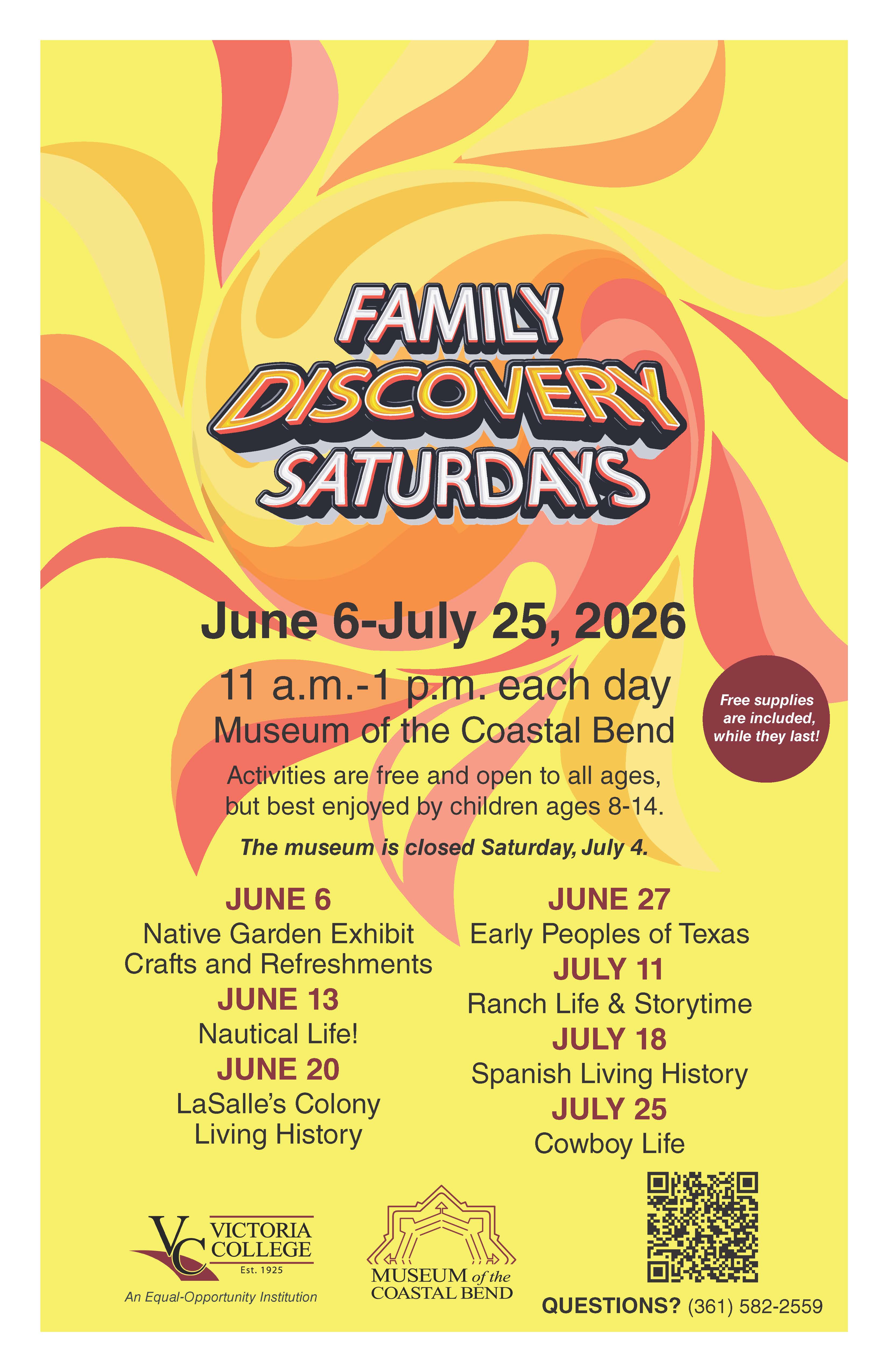 Family Discovery Saturdays Poster 2026