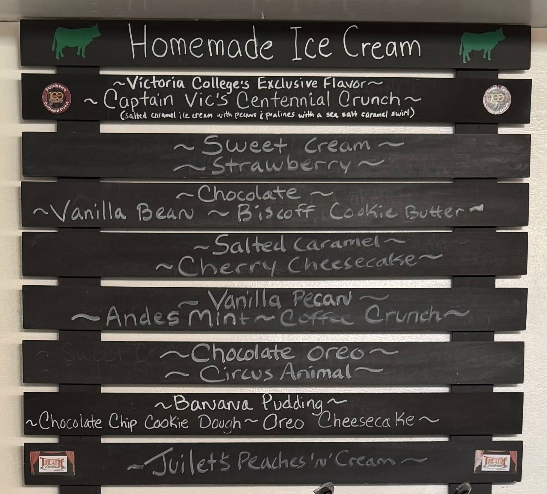 Captain Vic's Centennial Crunch is on the menu