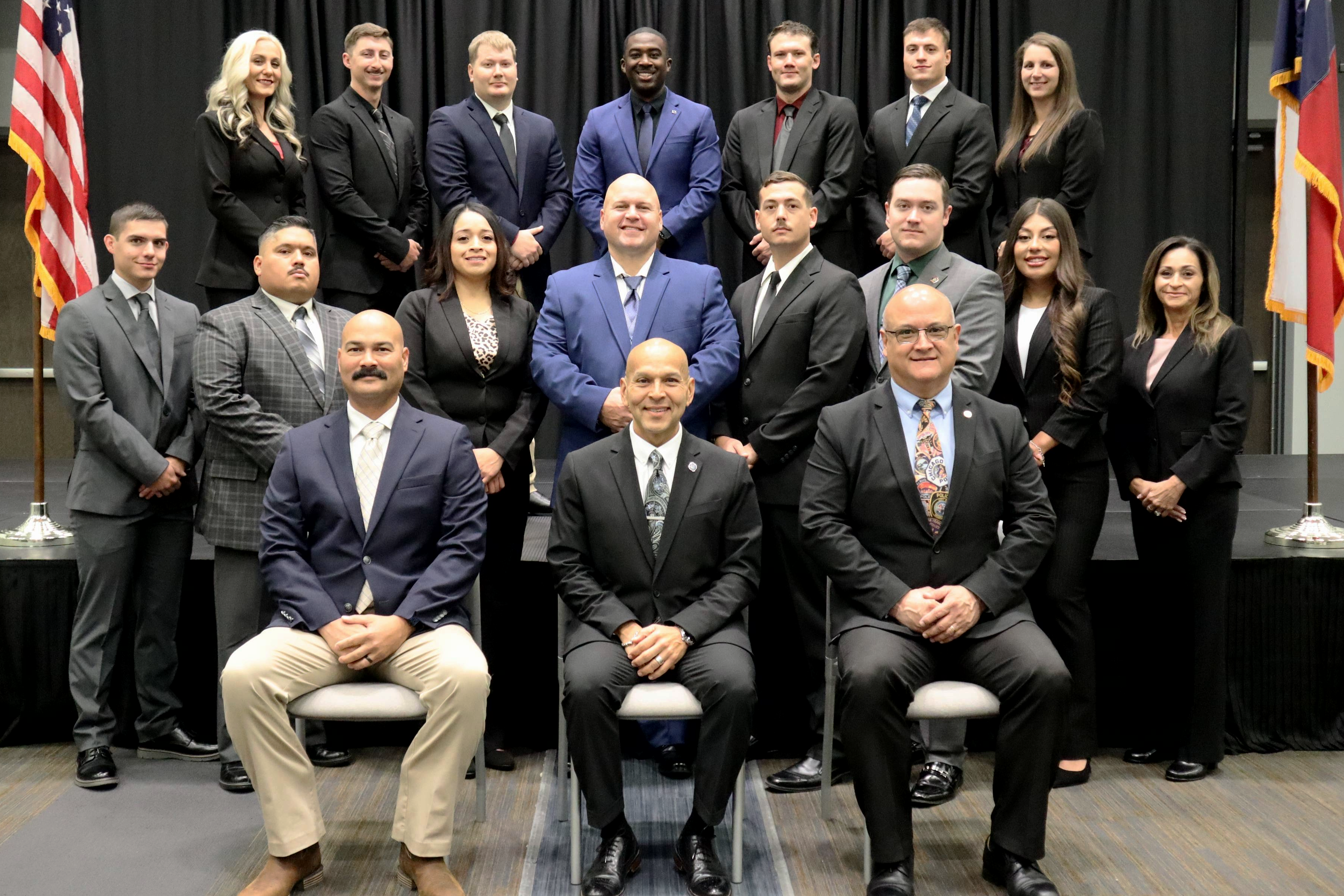 Class #107 of VC's Law Enforcement Academy pictured with instructors