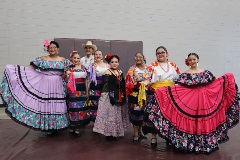 Folklorico dancers at 2025 VC Family Fiesta Day