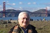 Leon Drozd stands in front of the Golden Gate Bridge in San Francisco