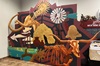 New student-designed mural in the Museum of the Coastal Bend