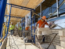 Student Success Center Bricklaying