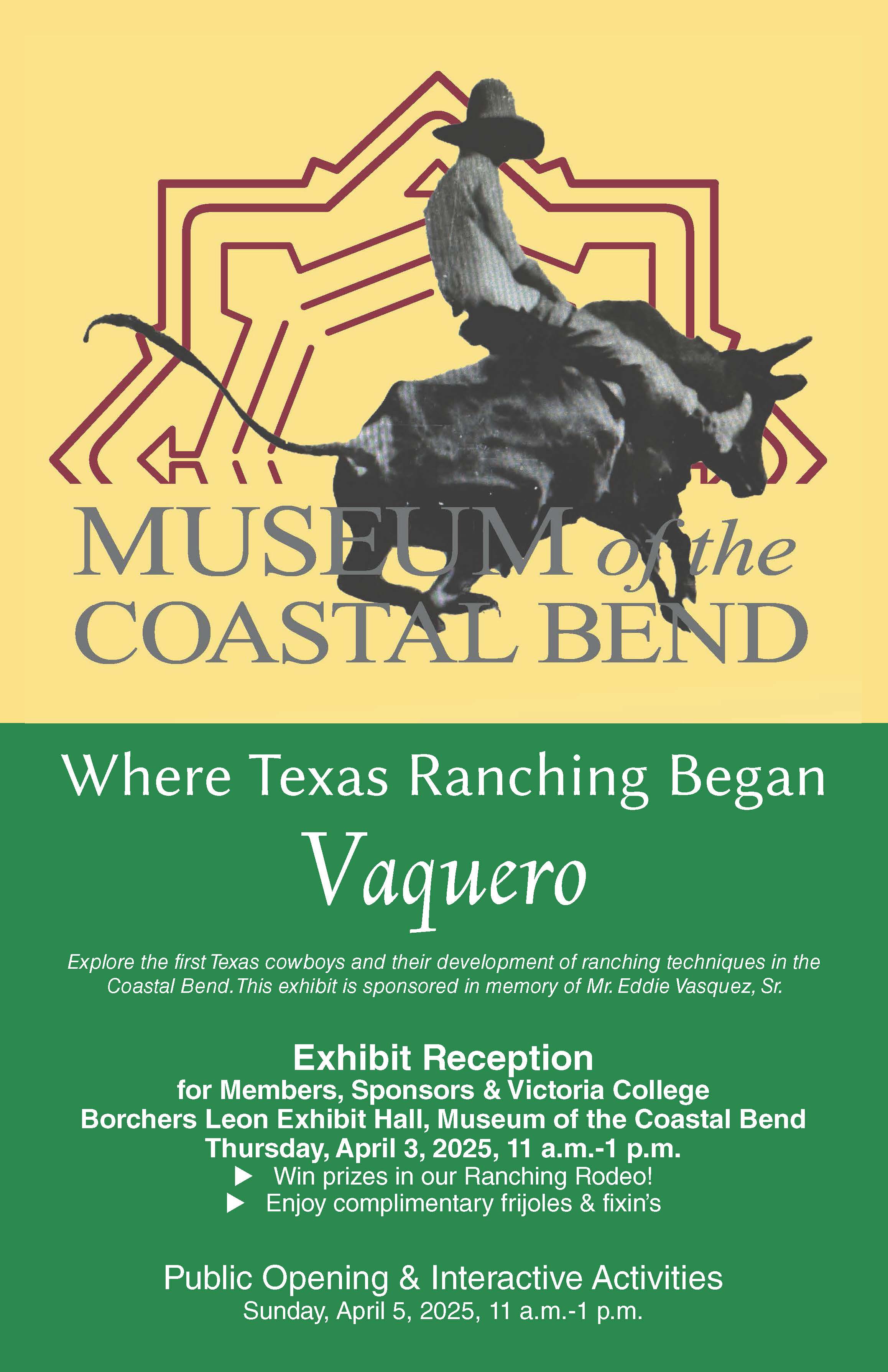 Vaquero Exhibit Opening Flyer