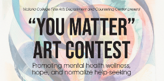 You Matter Art Contest wording on bright colorful background